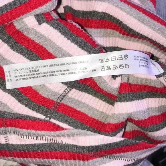 Free People Striped Ribbed Top Size S—C1 - Picture 5 of 6